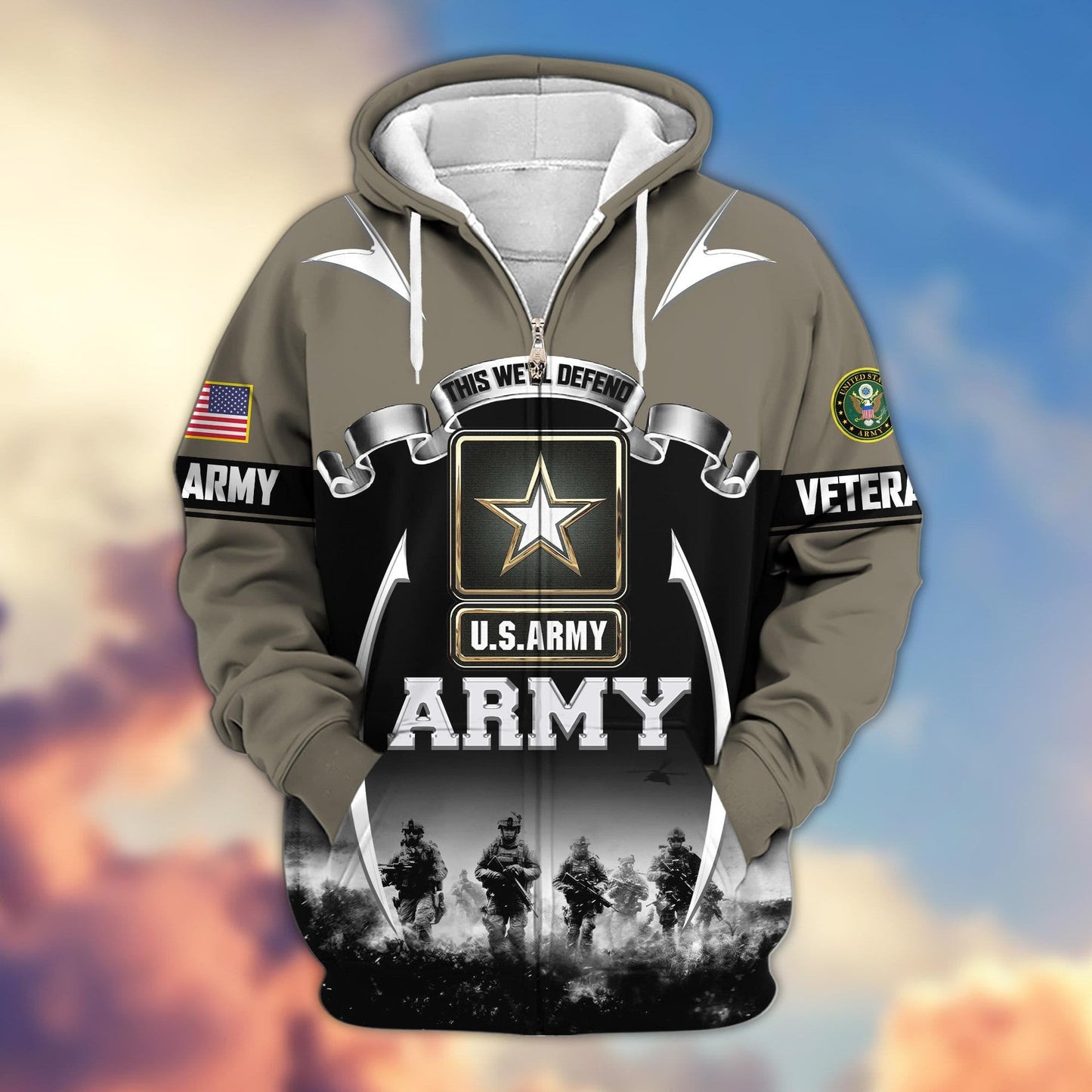 U.S. Veteran Zip Hoodie | Patriotic Gift
