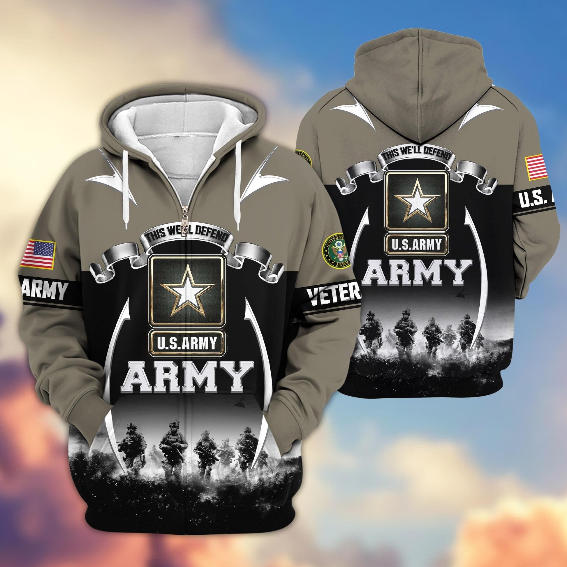 U.S. Veteran Zip Hoodie | Patriotic Gift