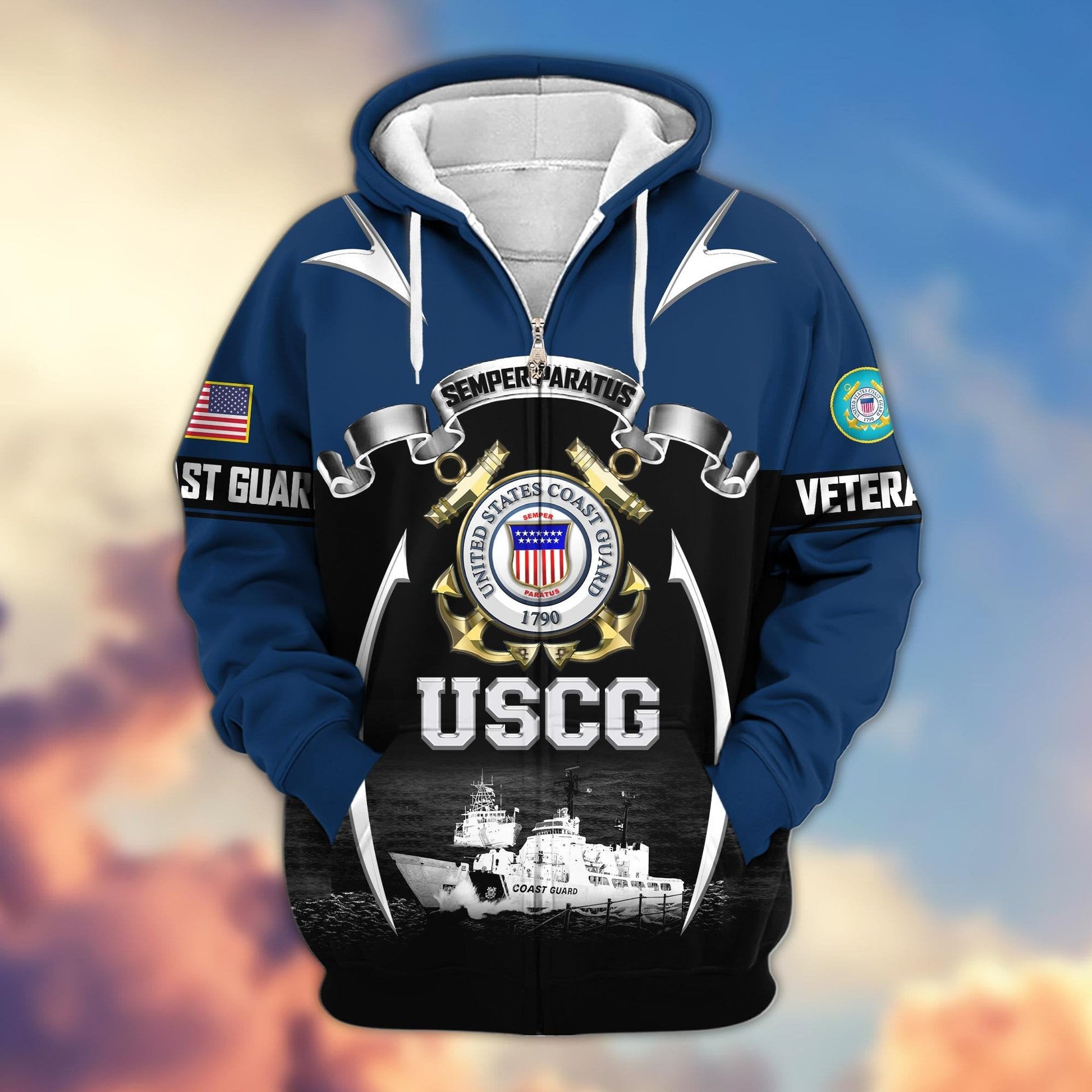 U.S. Veteran Zip Hoodie | Patriotic Gift