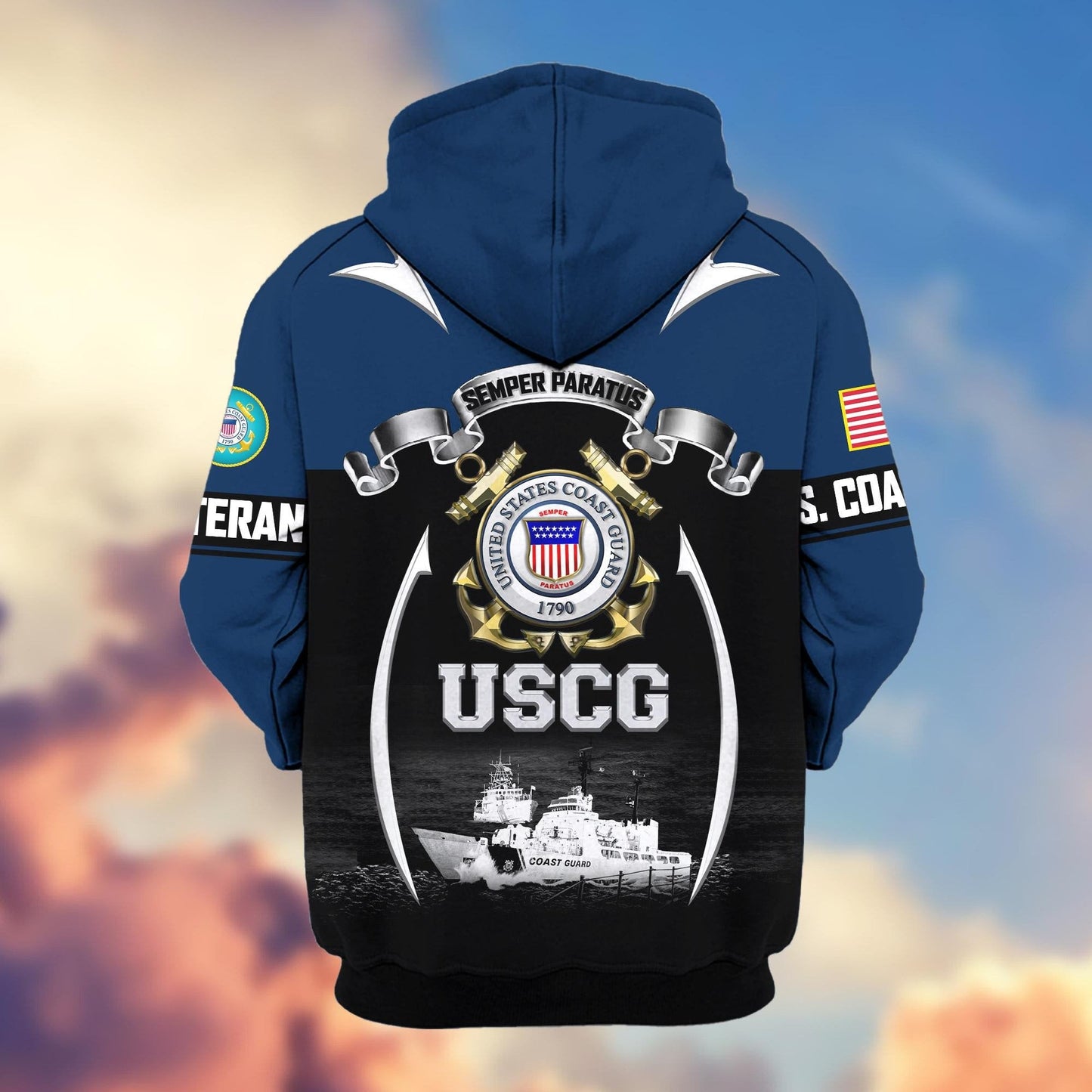 U.S. Veteran Zip Hoodie | Patriotic Gift