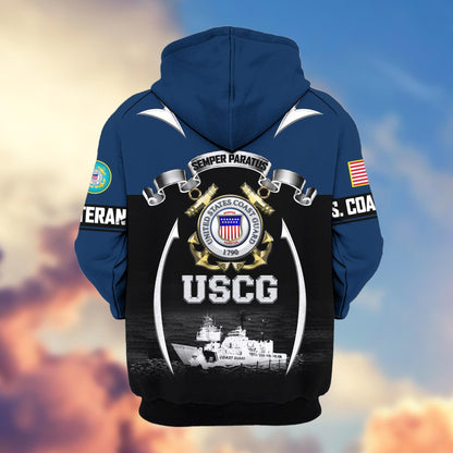 U.S. Veteran Zip Hoodie | Patriotic Gift