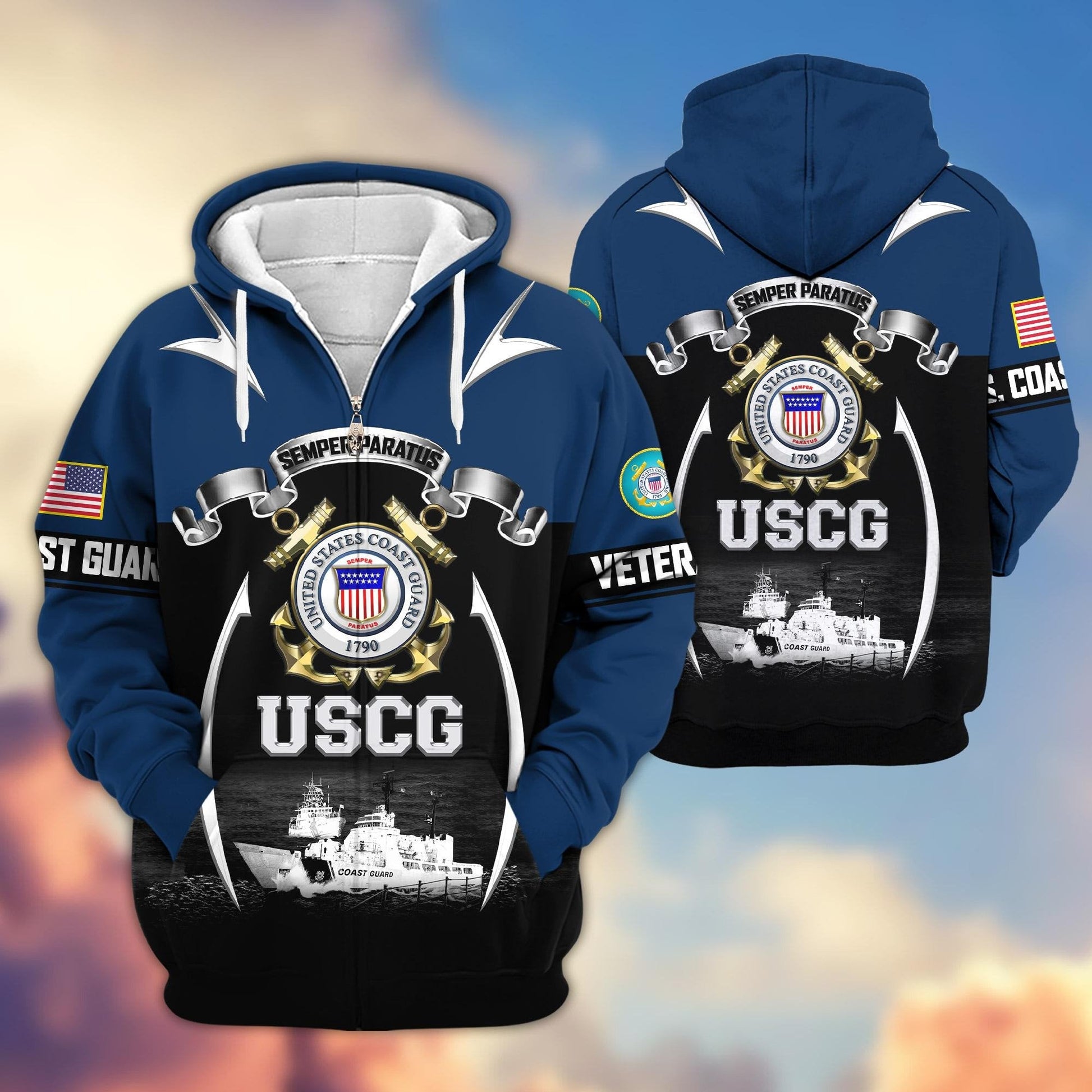 U.S. Veteran Zip Hoodie | Patriotic Gift