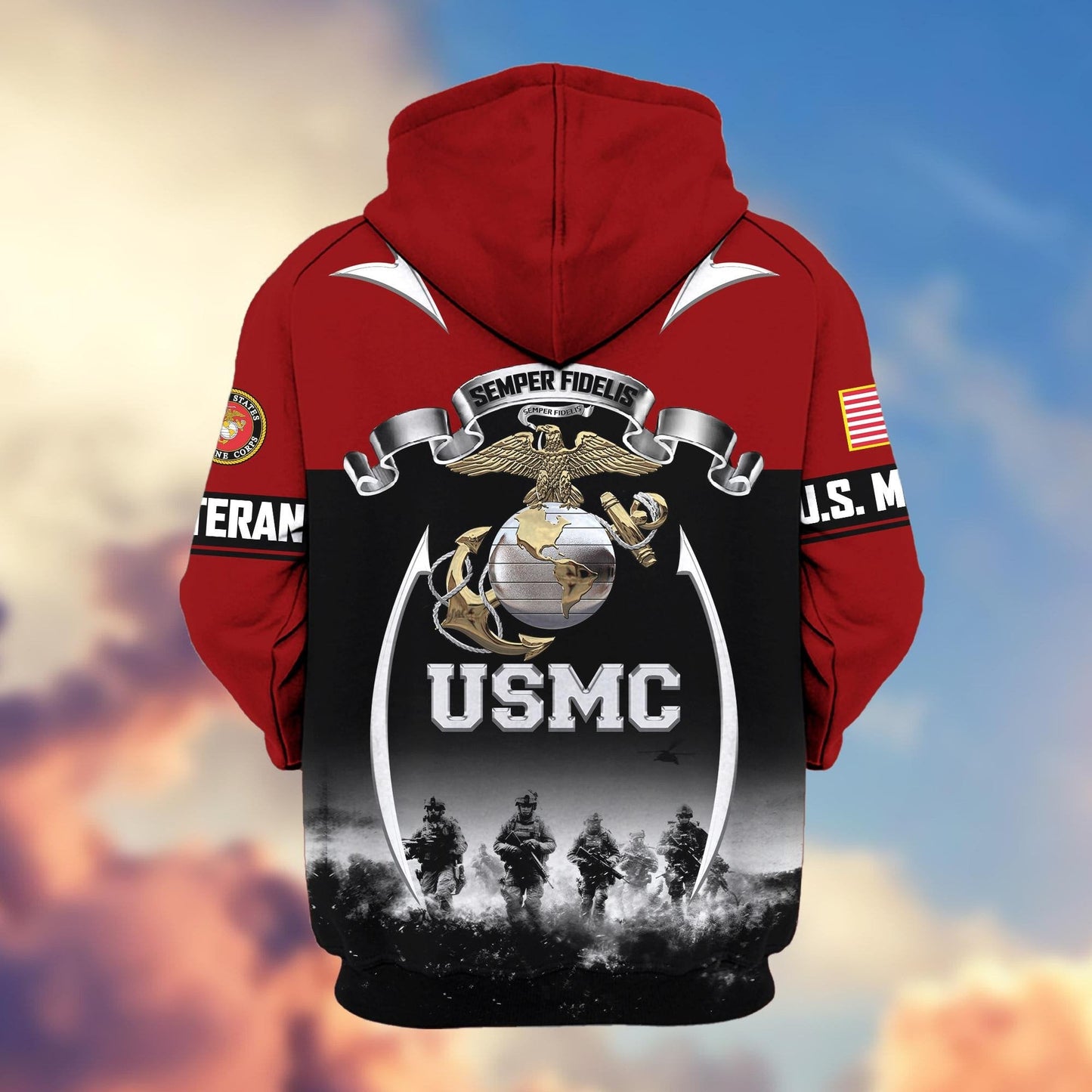 U.S. Veteran Zip Hoodie | Patriotic Gift