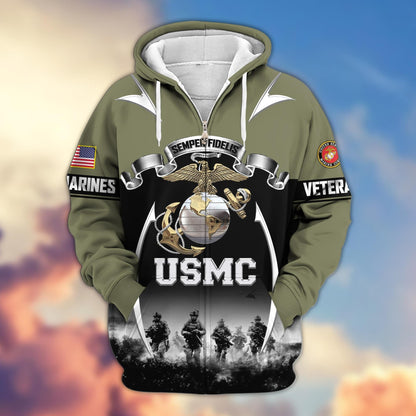 U.S. Veteran Zip Hoodie | Patriotic Gift