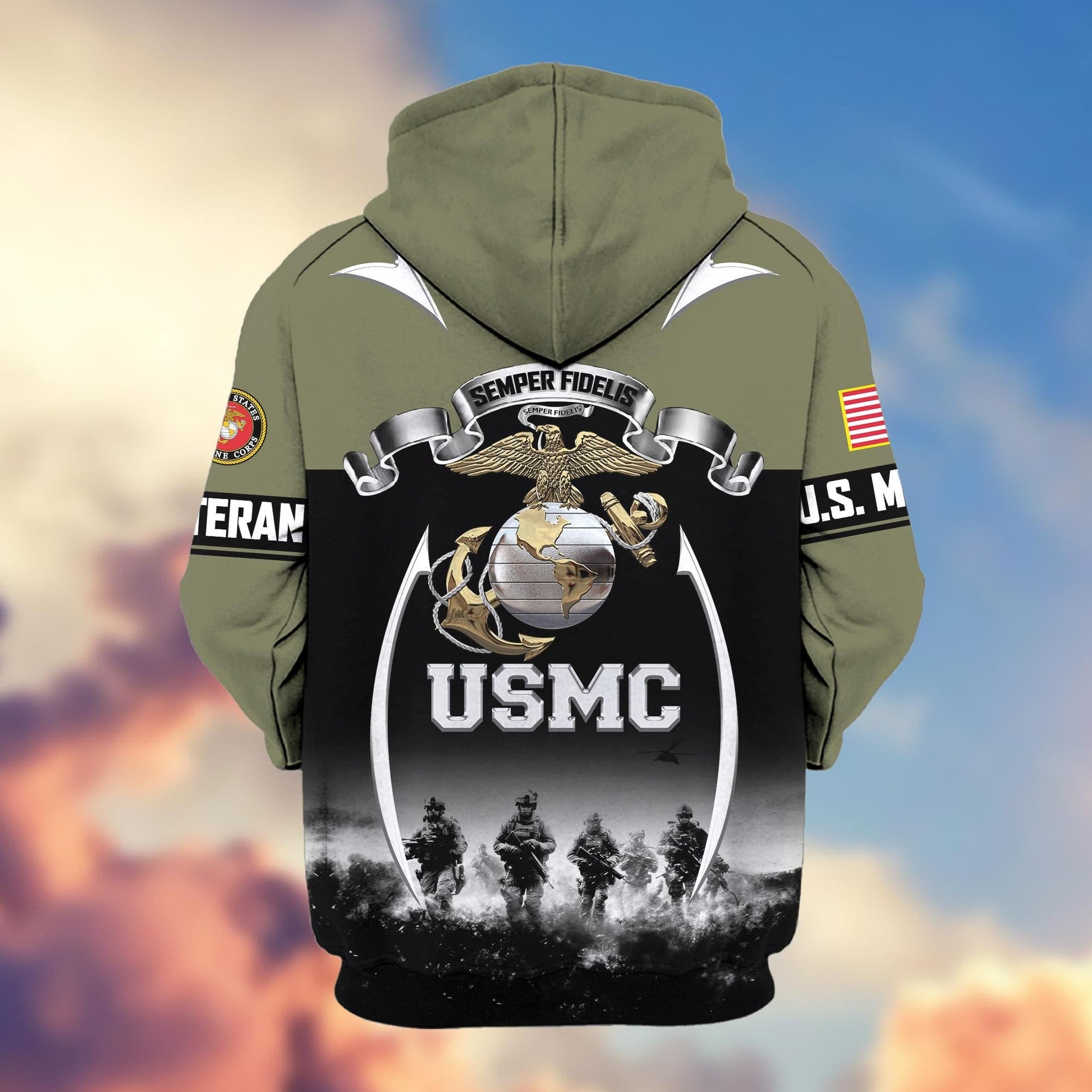 U.S. Veteran Zip Hoodie | Patriotic Gift