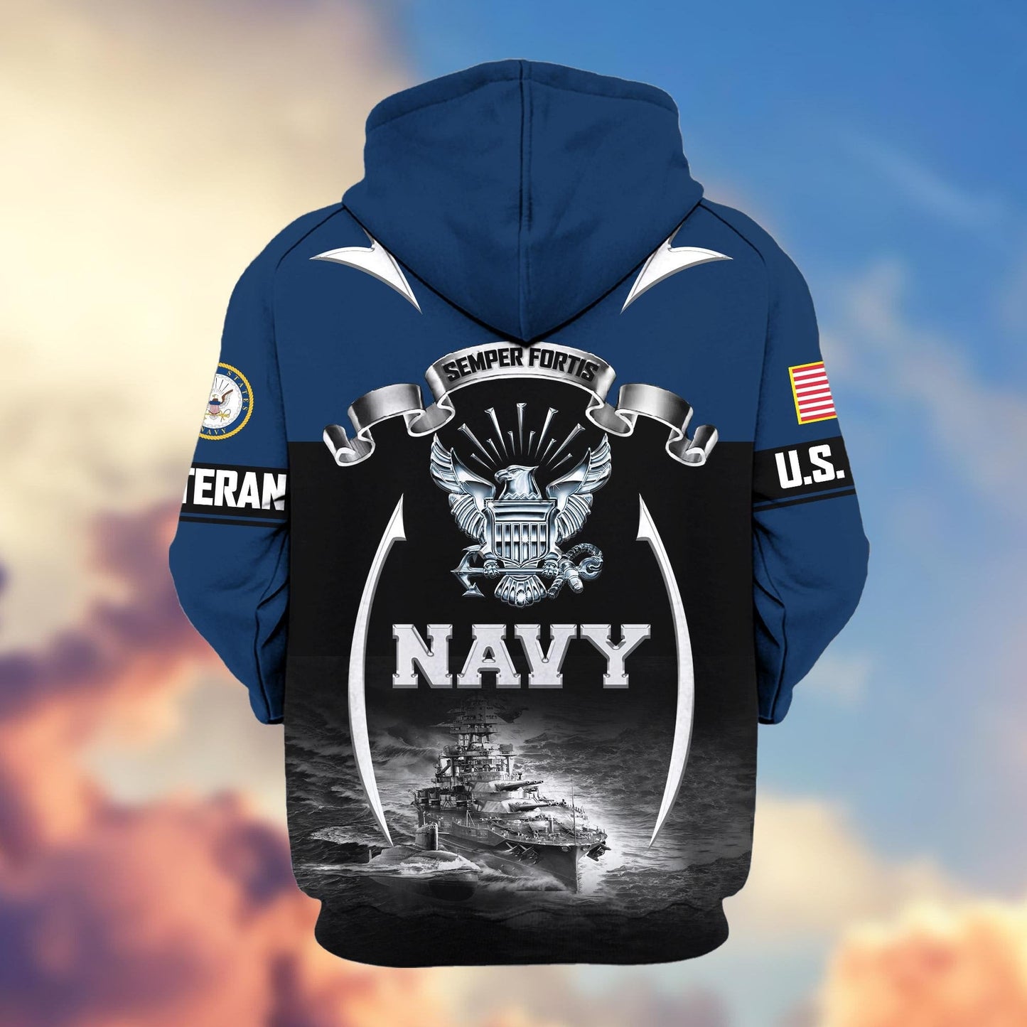 U.S. Veteran Zip Hoodie | Patriotic Gift