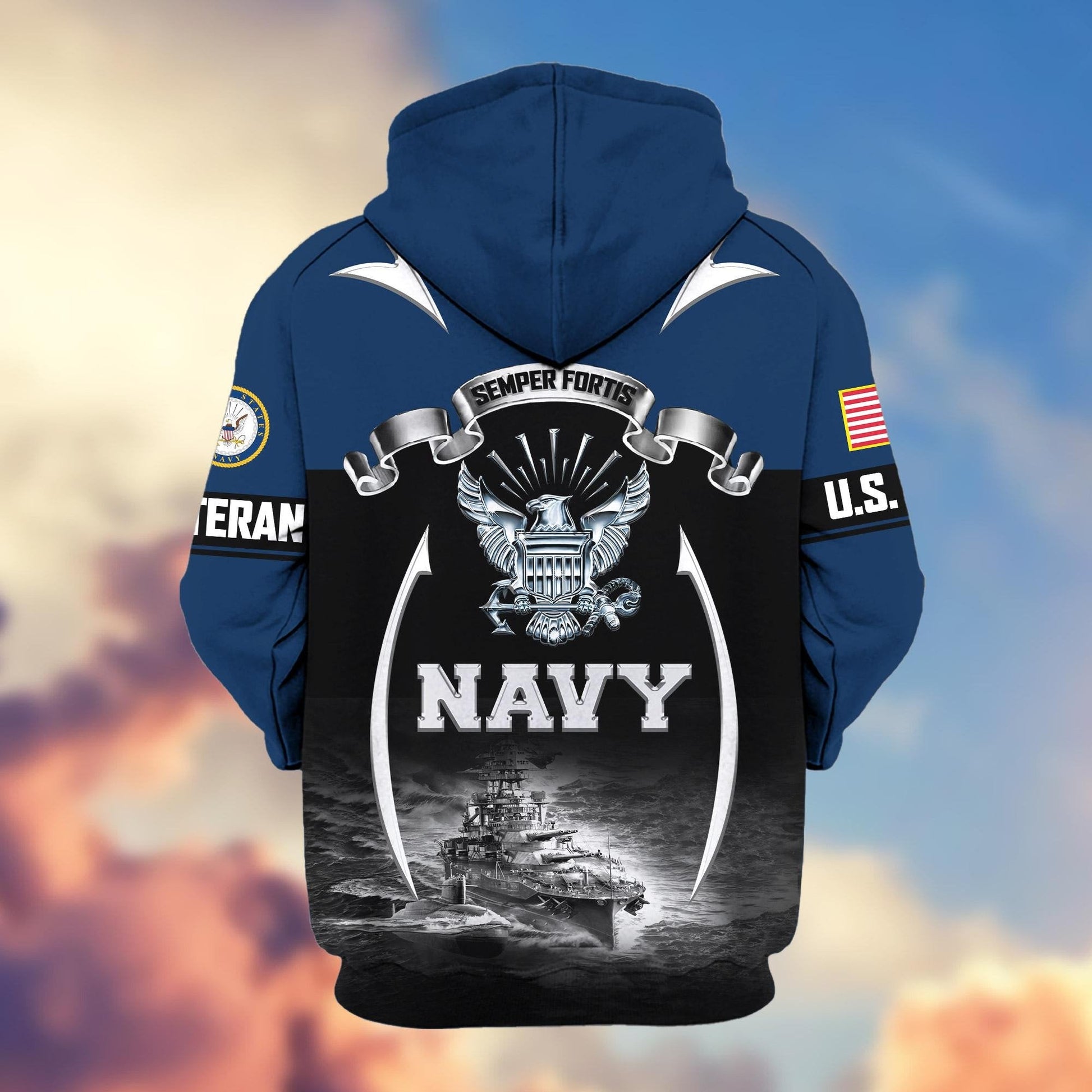 U.S. Veteran Zip Hoodie | Patriotic Gift