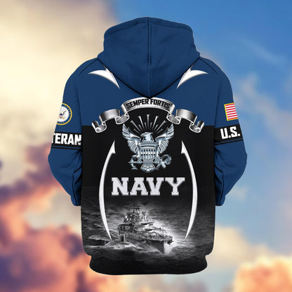 U.S. Veteran Zip Hoodie | Patriotic Gift