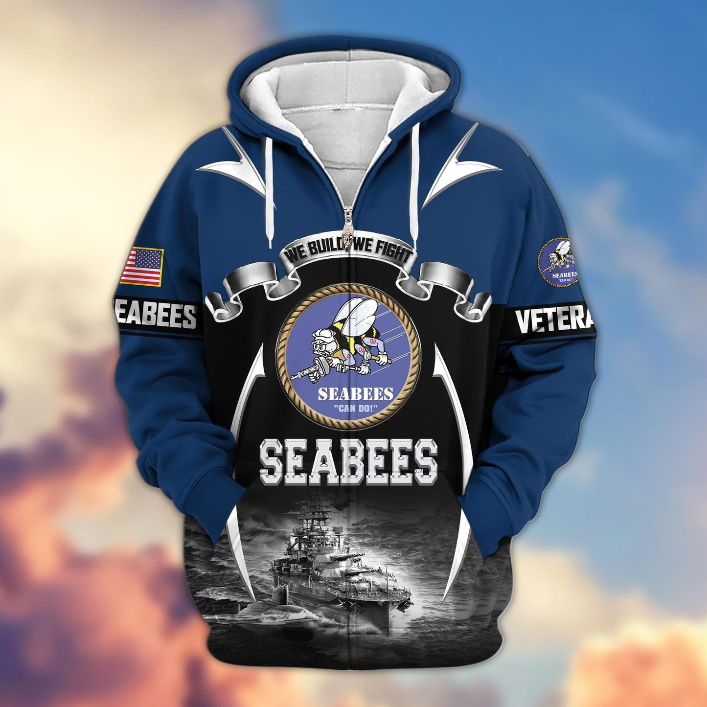U.S. Veteran Zip Hoodie | Patriotic Gift