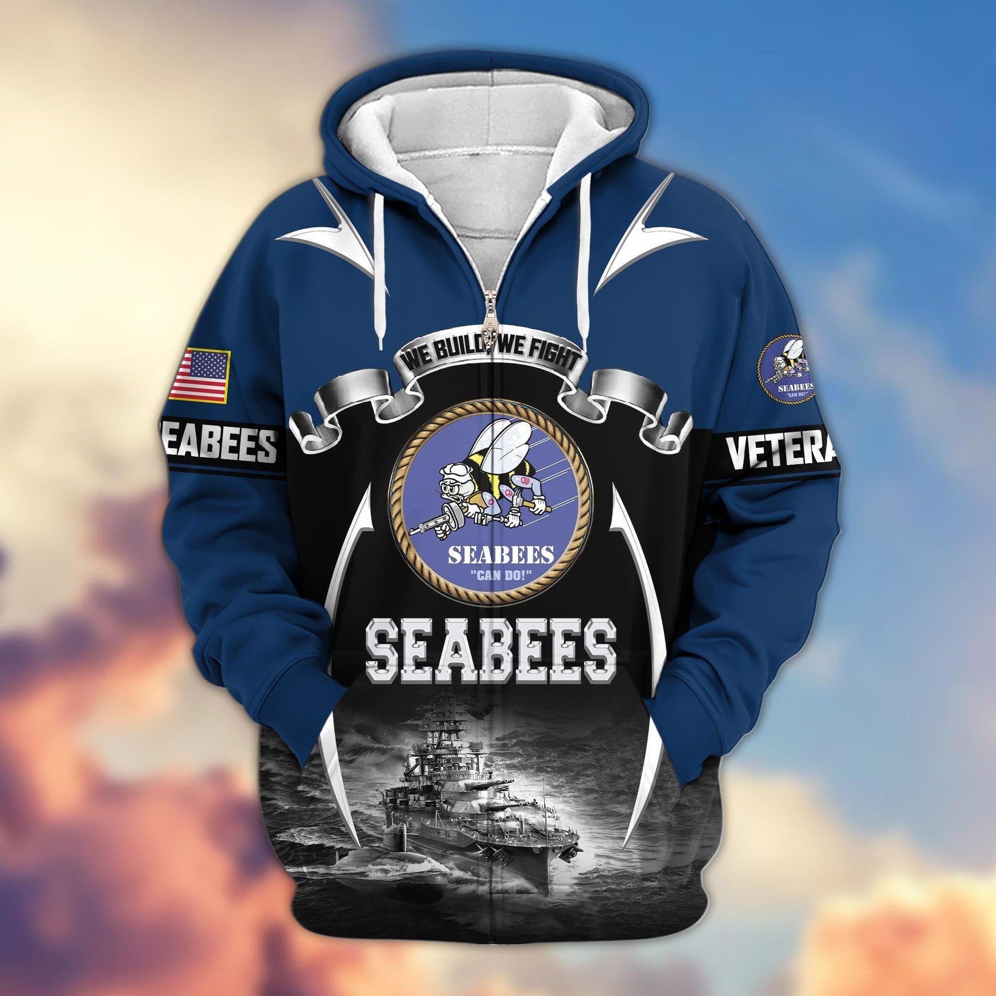 U.S. Veteran Zip Hoodie | Patriotic Gift