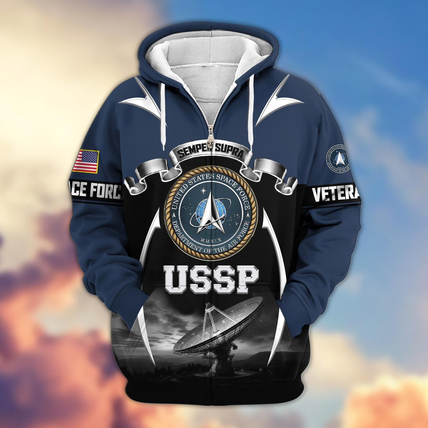U.S. Veteran Zip Hoodie | Patriotic Gift