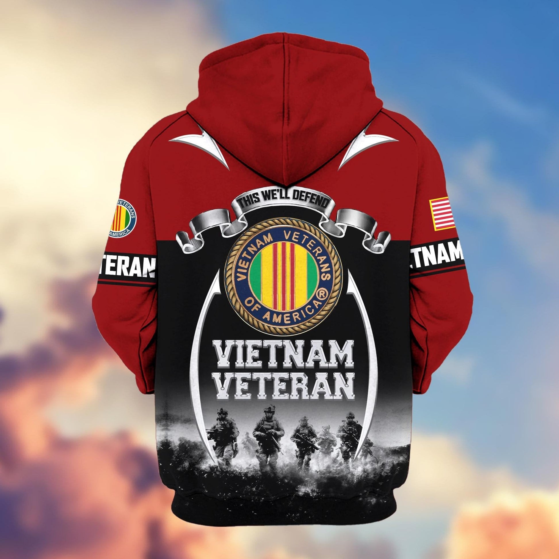 U.S. Veteran Zip Hoodie | Patriotic Gift