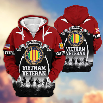 U.S. Veteran Zip Hoodie | Patriotic Gift