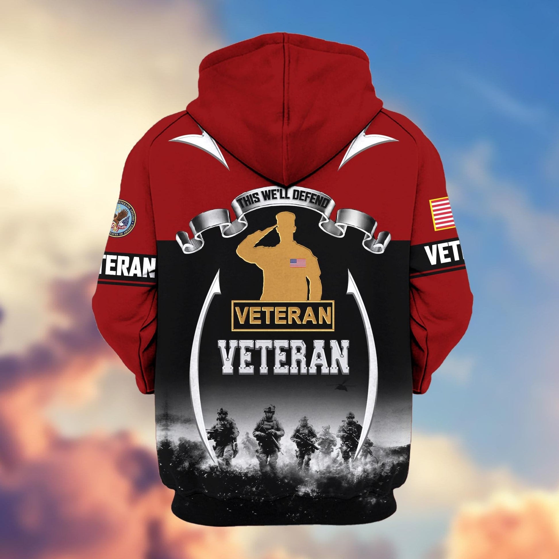 U.S. Veteran Zip Hoodie | Patriotic Gift