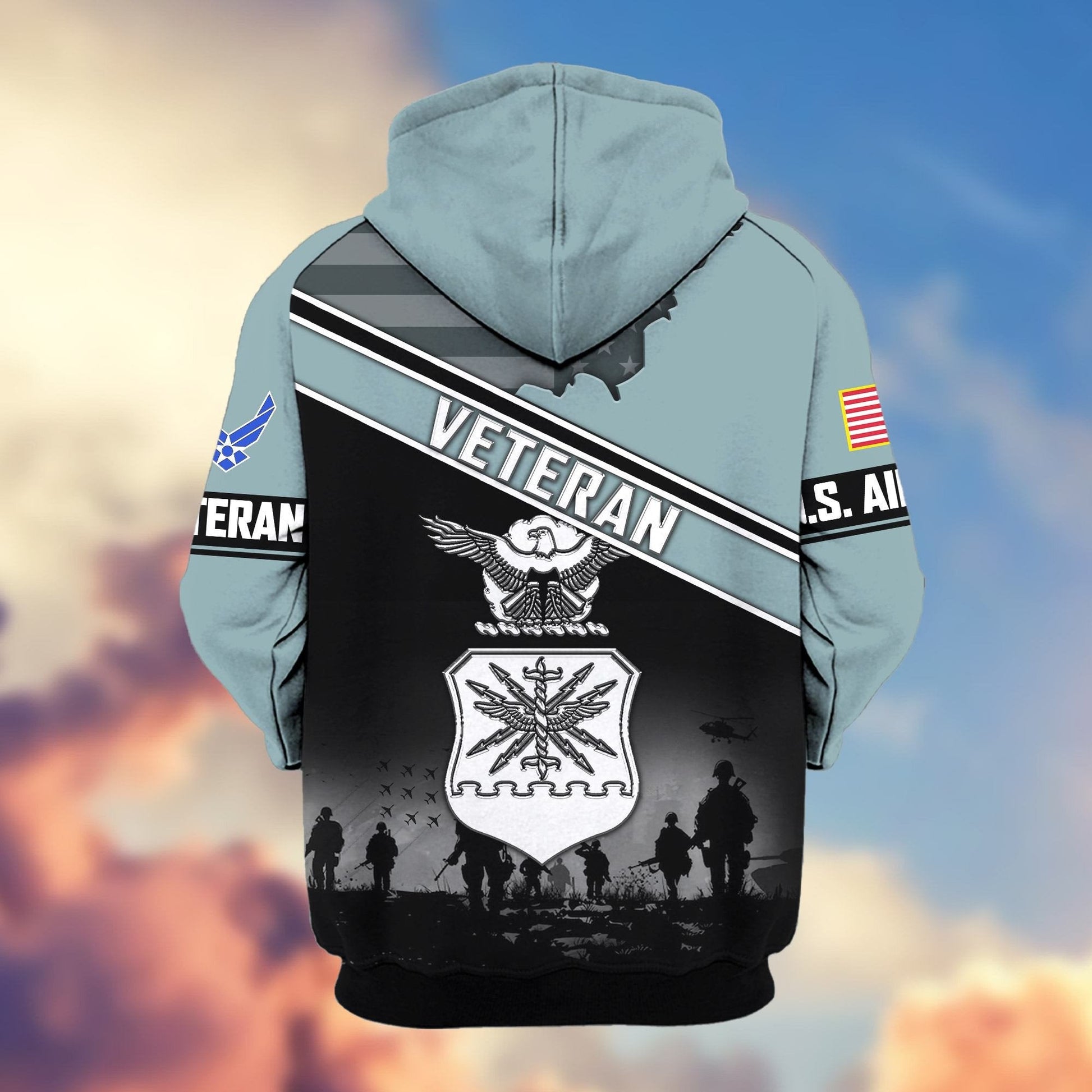 U.S. Veteran Zip Hoodie | Patriotic Gift