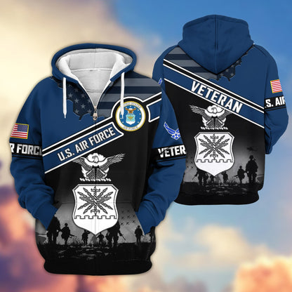 U.S. Veteran Zip Hoodie | Patriotic Gift