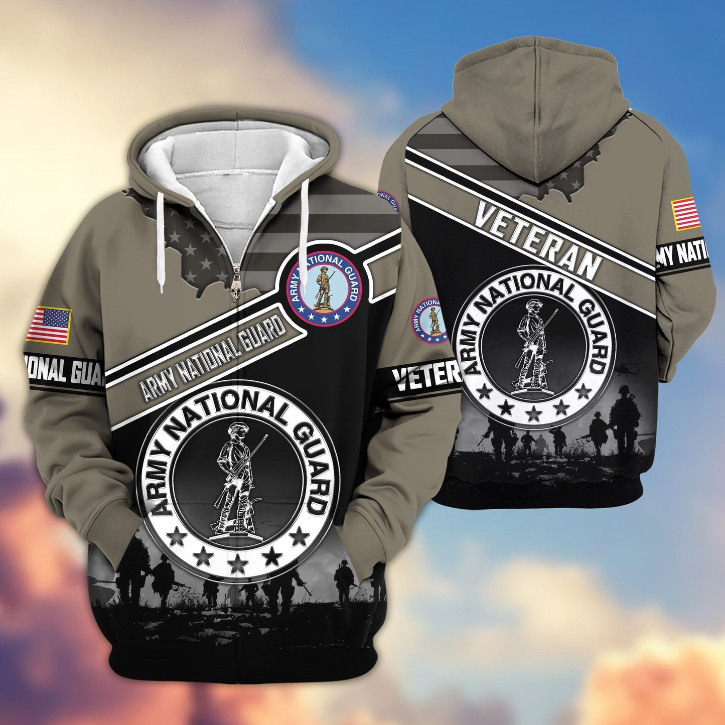 U.S. Veteran Zip Hoodie | Patriotic Gift