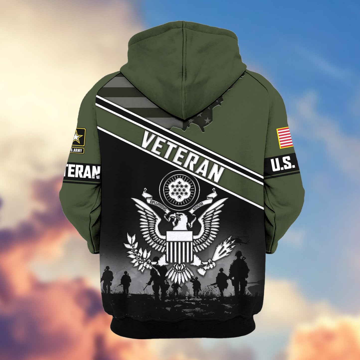 U.S. Veteran Zip Hoodie | Patriotic Gift
