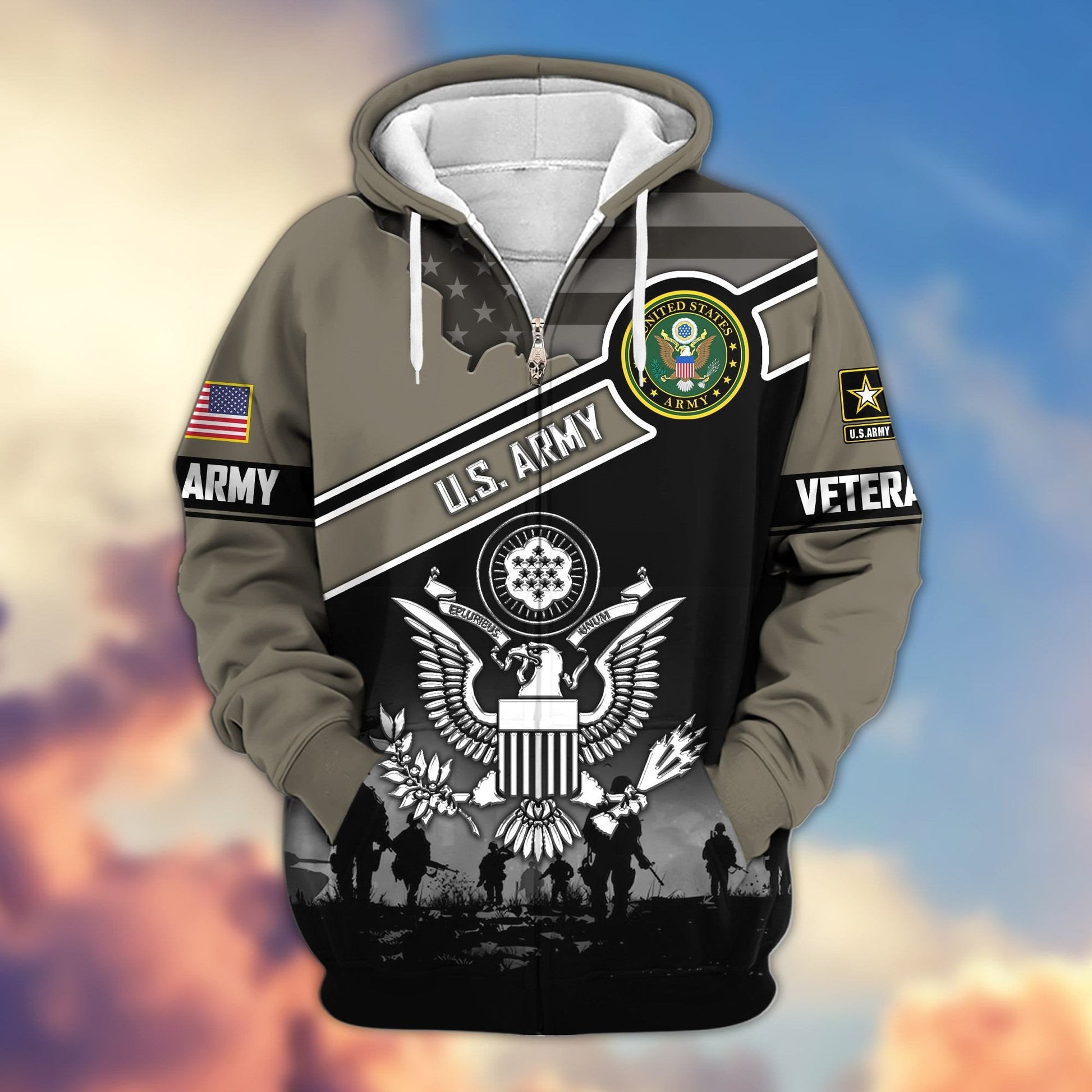 U.S. Veteran Zip Hoodie | Patriotic Gift