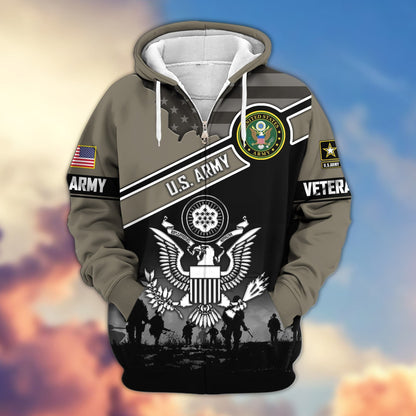 U.S. Veteran Zip Hoodie | Patriotic Gift
