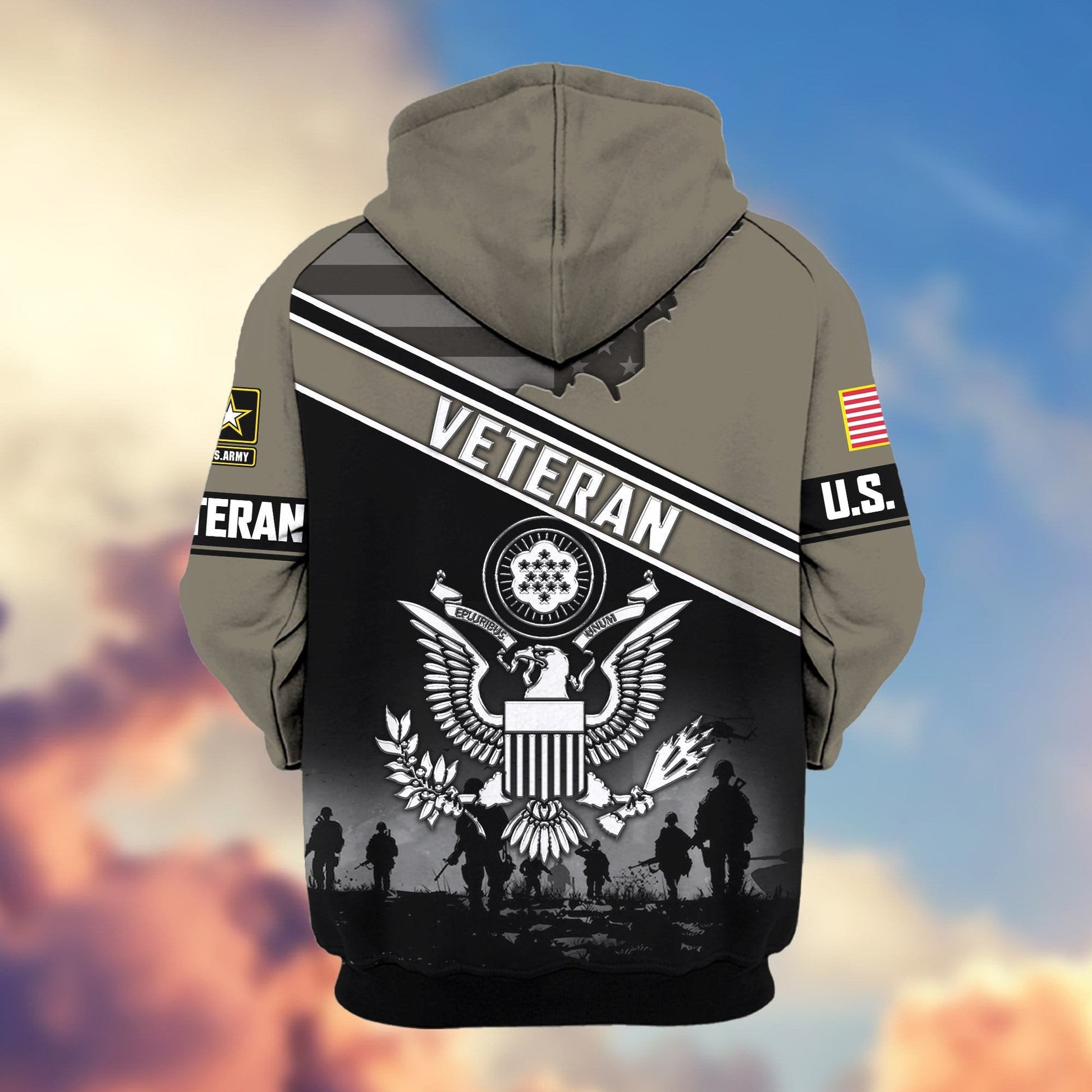 U.S. Veteran Zip Hoodie | Patriotic Gift
