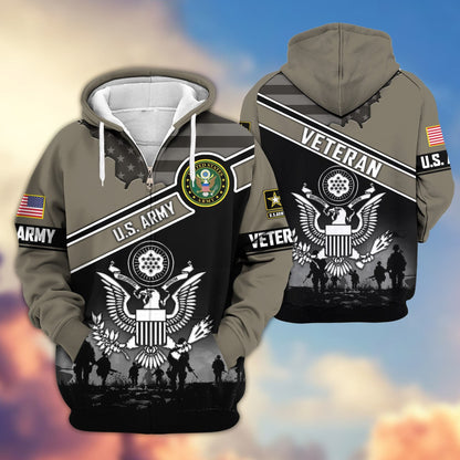 U.S. Veteran Zip Hoodie | Patriotic Gift