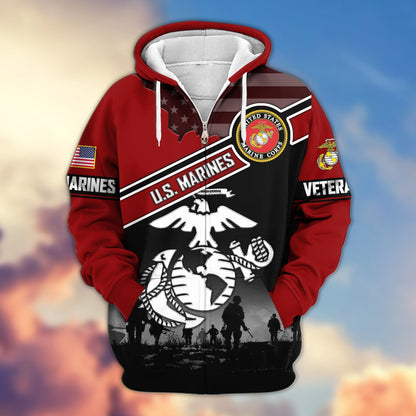 U.S. Veteran Zip Hoodie | Patriotic Gift