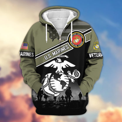 U.S. Veteran Zip Hoodie | Patriotic Gift