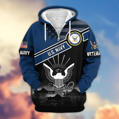 U.S. Veteran Zip Hoodie | Patriotic Gift