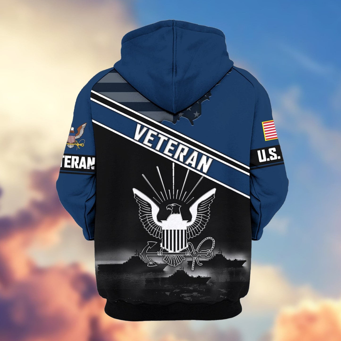 U.S. Veteran Zip Hoodie | Patriotic Gift
