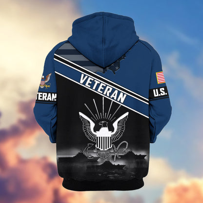 U.S. Veteran Zip Hoodie | Patriotic Gift