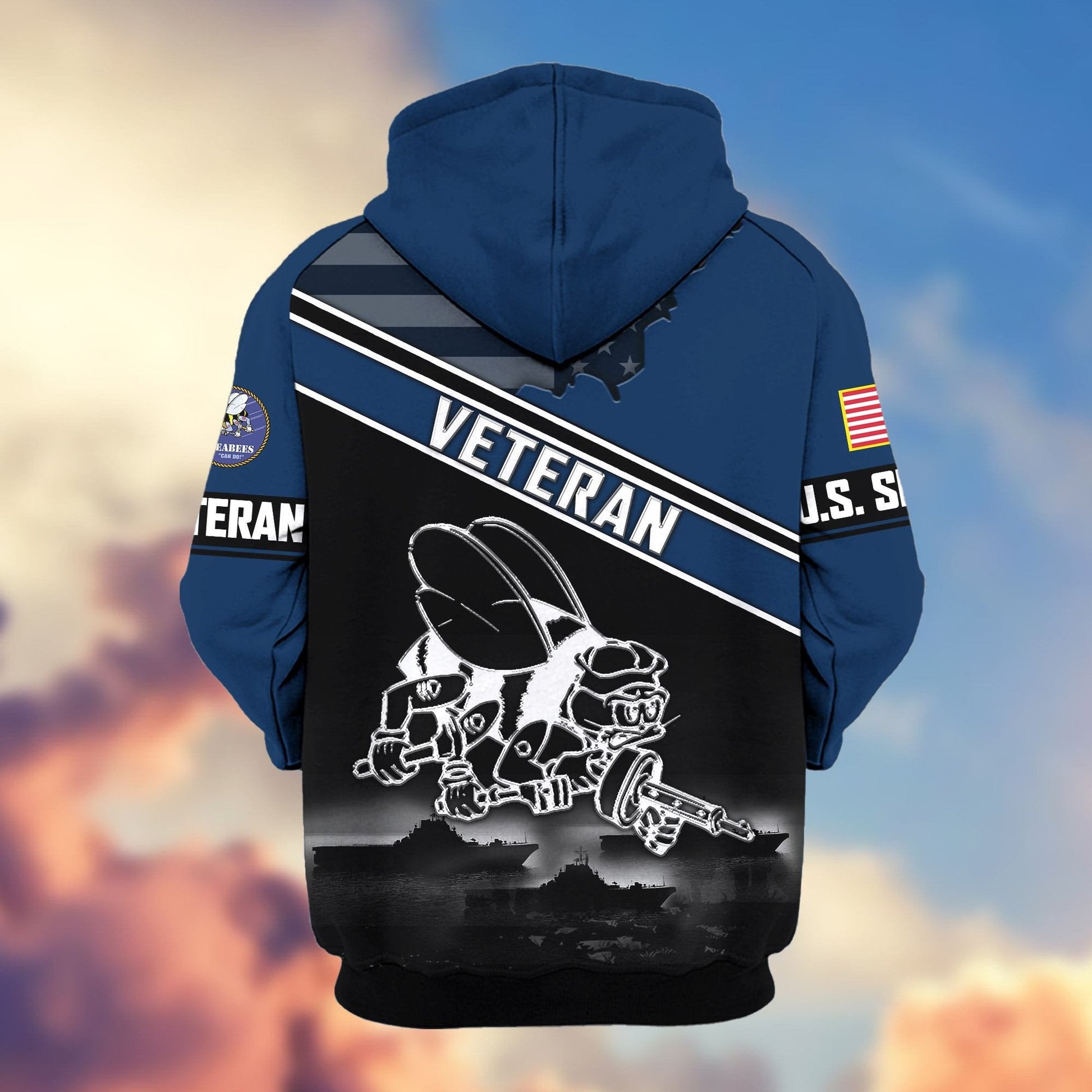 U.S. Veteran Zip Hoodie | Patriotic Gift
