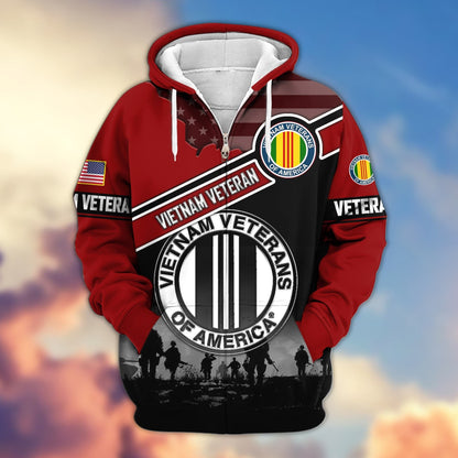 U.S. Veteran Zip Hoodie | Patriotic Gift