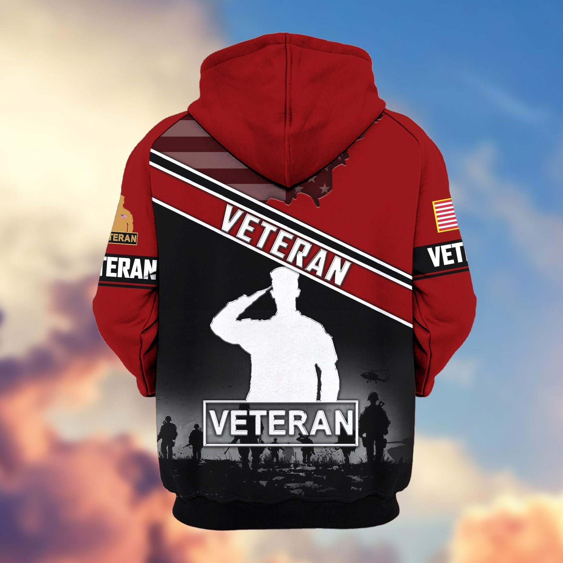 U.S. Veteran Zip Hoodie | Patriotic Gift