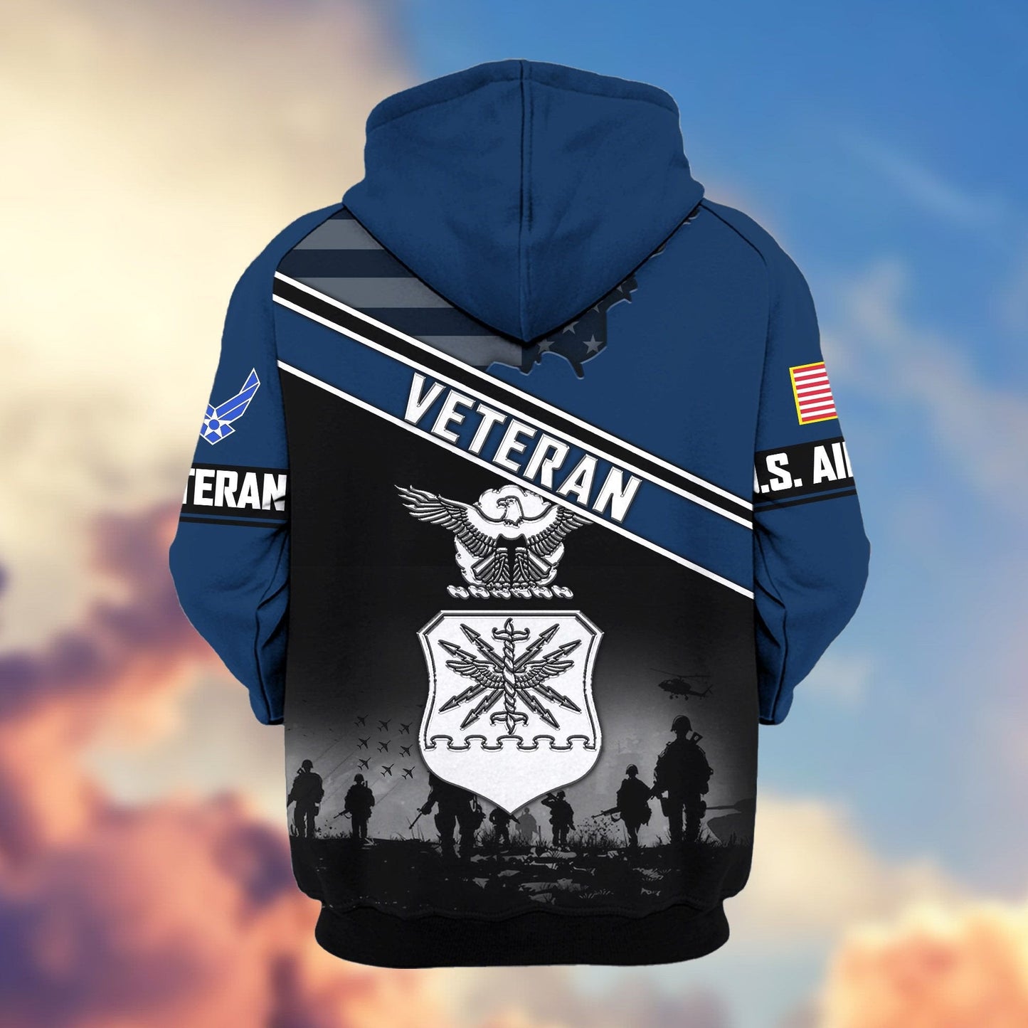U.S. Veteran Zip Hoodie | Patriotic Gift