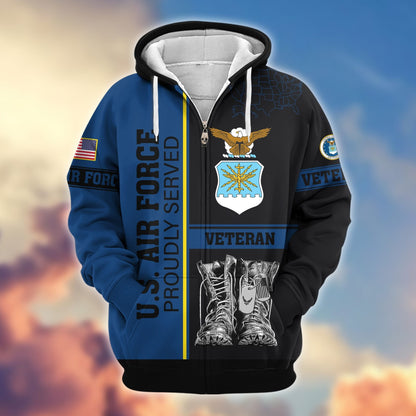 U.S. Veteran Zip Hoodie | Patriotic Gift