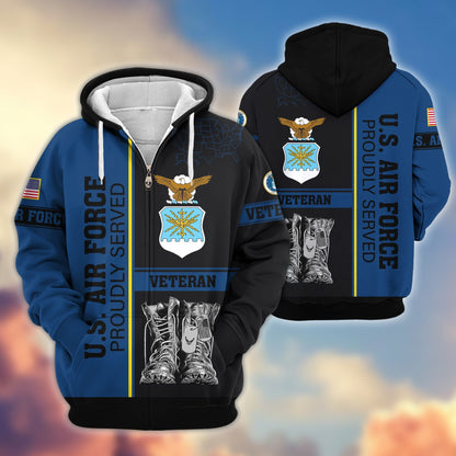 U.S. Veteran Zip Hoodie | Patriotic Gift