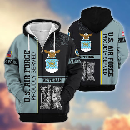 U.S. Veteran Zip Hoodie | Patriotic Gift