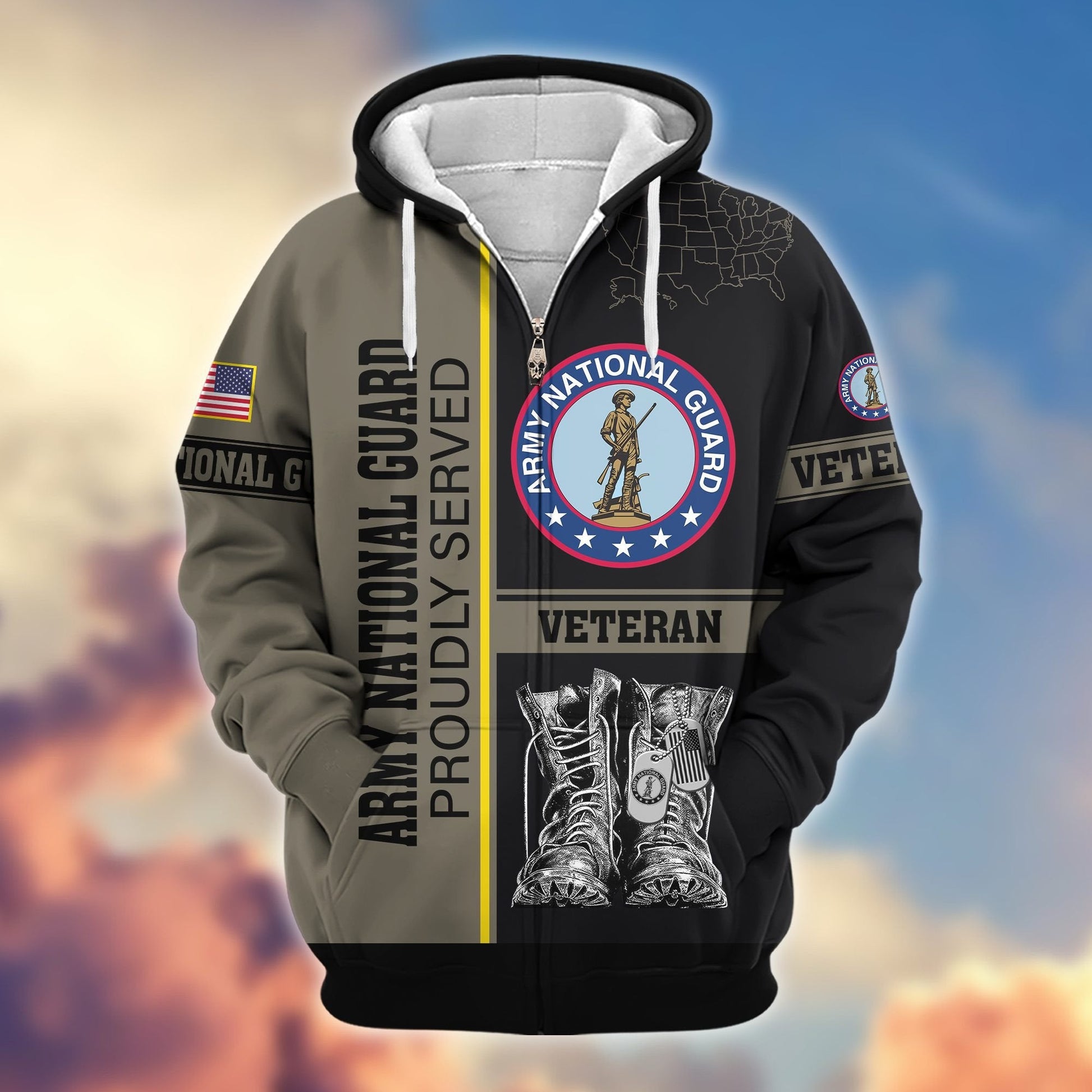 U.S. Veteran Zip Hoodie | Patriotic Gift
