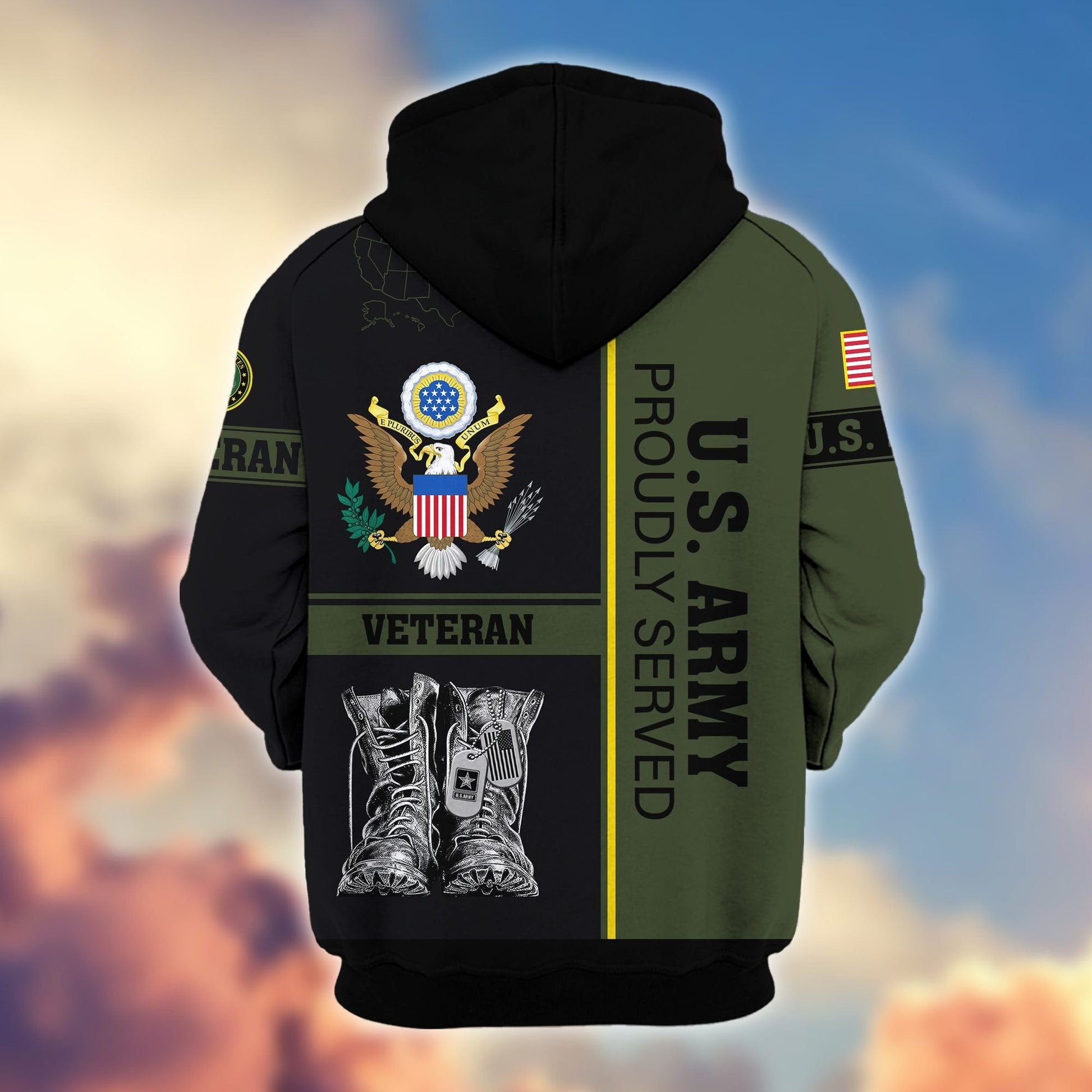 U.S. Veteran Zip Hoodie | Patriotic Gift
