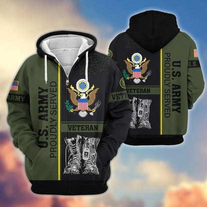 U.S. Veteran Zip Hoodie | Patriotic Gift