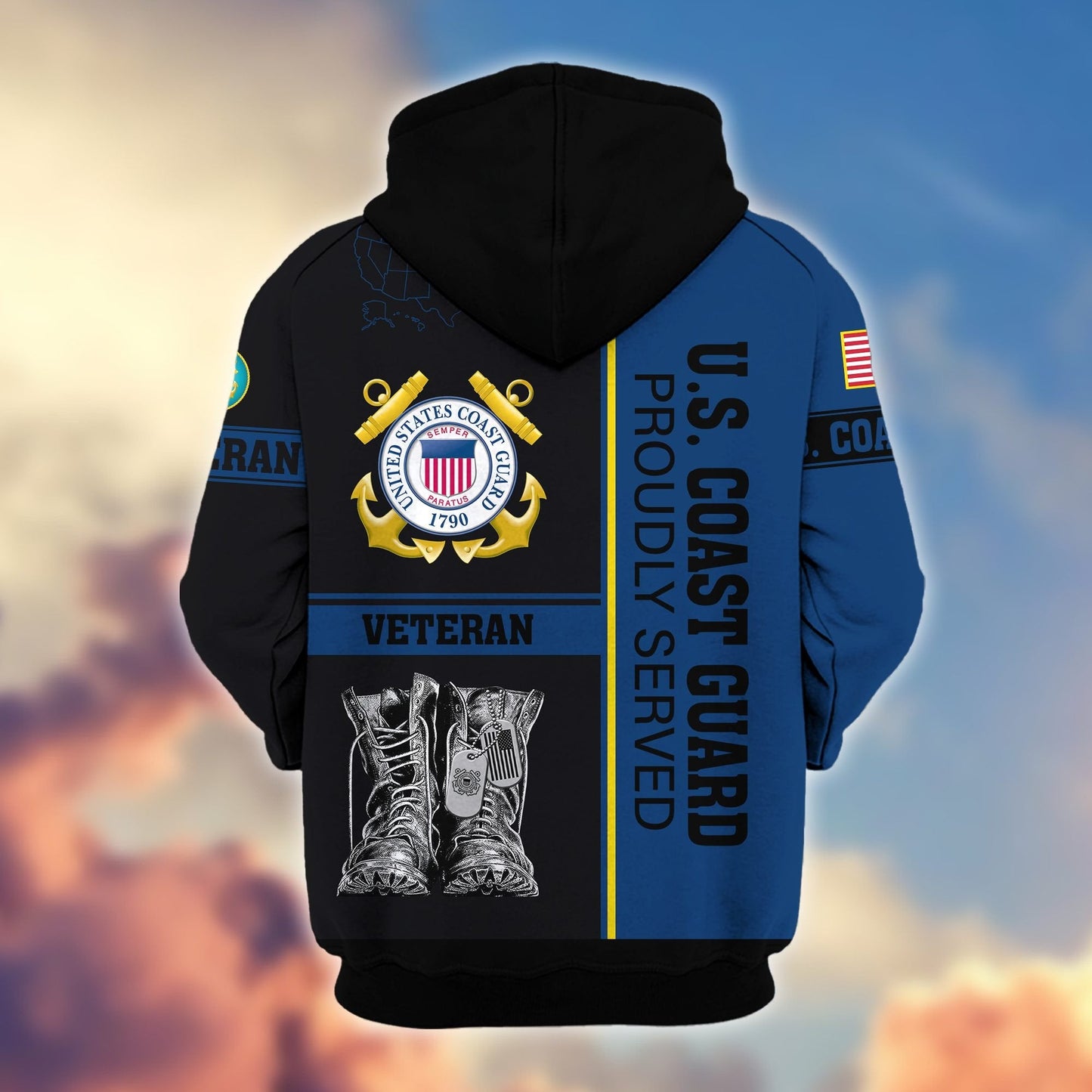 U.S. Veteran Zip Hoodie | Patriotic Gift