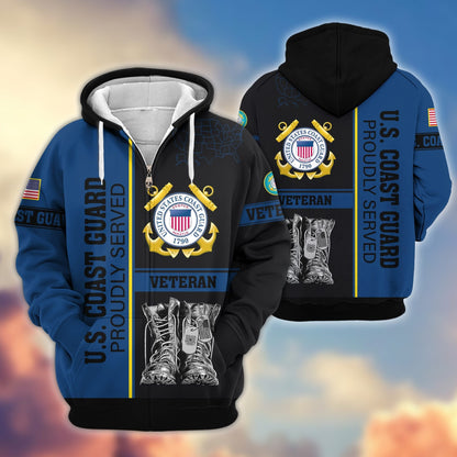 U.S. Veteran Zip Hoodie | Patriotic Gift
