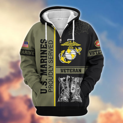 U.S. Veteran Zip Hoodie | Patriotic Gift