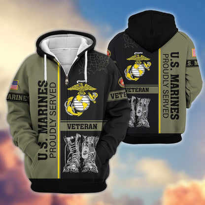 U.S. Veteran Zip Hoodie | Patriotic Gift