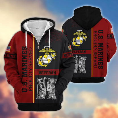 U.S. Veteran Zip Hoodie | Patriotic Gift