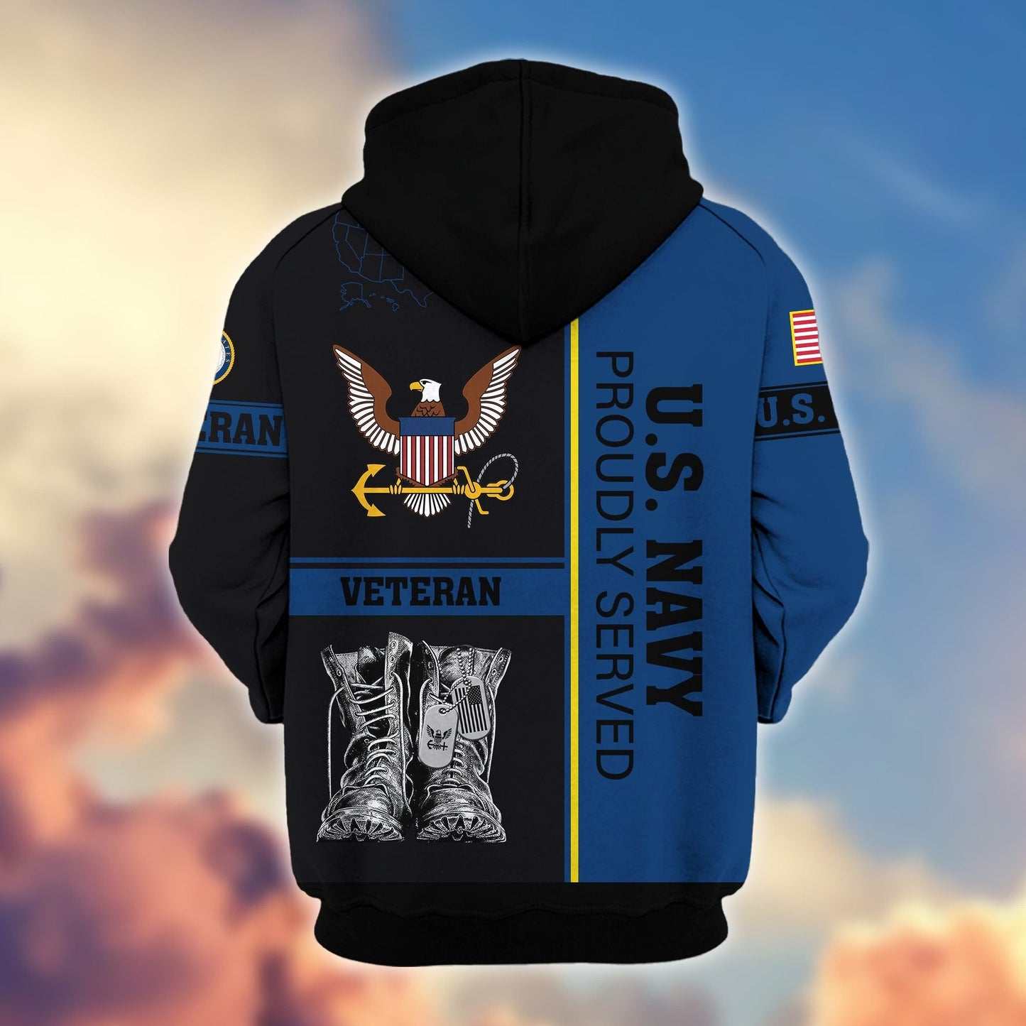 U.S. Veteran Zip Hoodie | Patriotic Gift