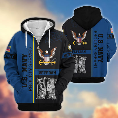 U.S. Veteran Zip Hoodie | Patriotic Gift