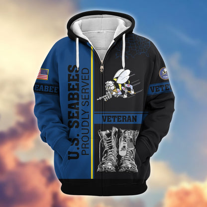 U.S. Veteran Zip Hoodie | Patriotic Gift