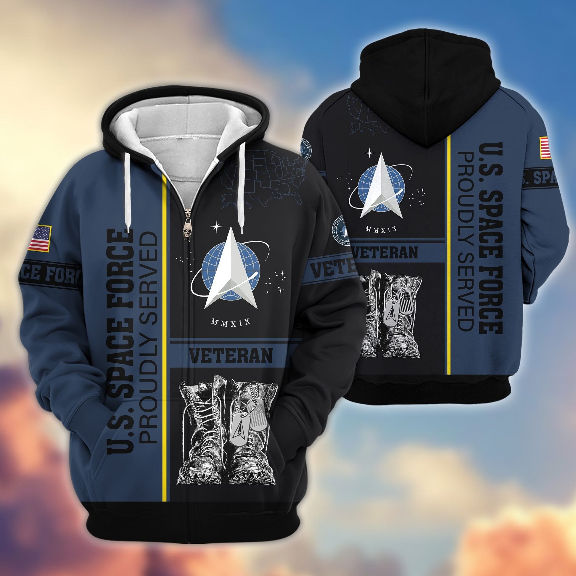U.S. Veteran Zip Hoodie | Patriotic Gift